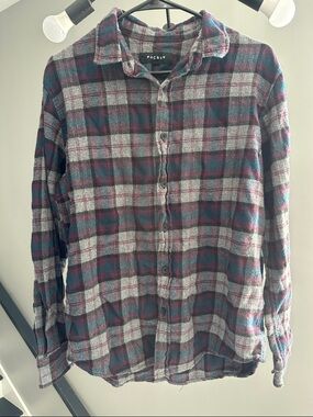 PAC Sun multi-color Checkered flannel Shirt - medium